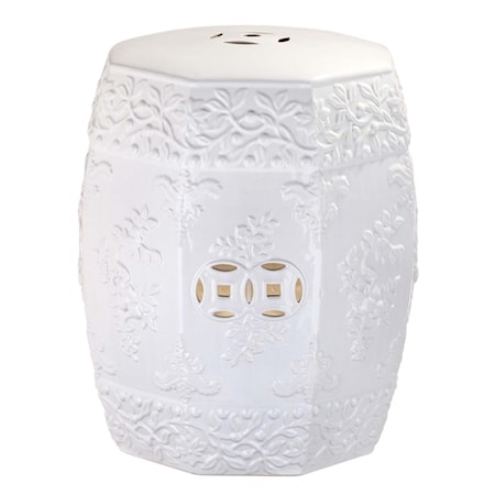 Safavieh Zen Ren Garden Stool, White ACS4559A